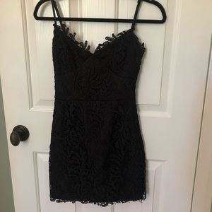 lace black dress
